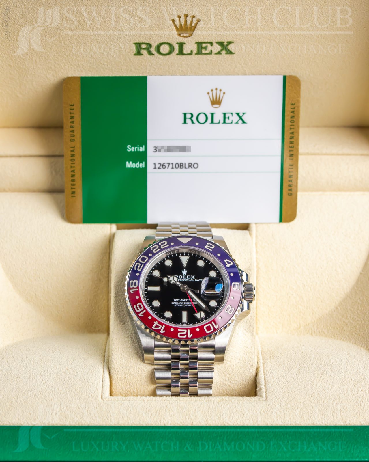 Gmt master hotsell 2 pepsi diamond