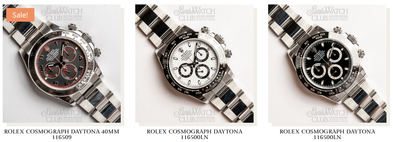 rolex daytona malta